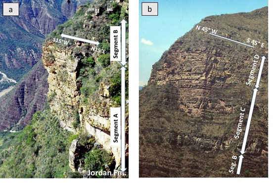 In the El Roto type section, the Los Santos Formation is composed mainly of two very thick-bedded sandstone packages with minor muddy interbeds. 